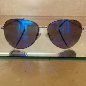Blue Lens Aviator Unisex Sunglasses